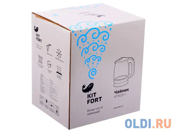Чайник электрический kitfort кт-625-1, фотография 1