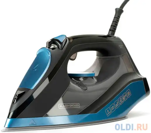 Утюг black+decker bxir2801e 2800вт синий чёрный, фотография 1