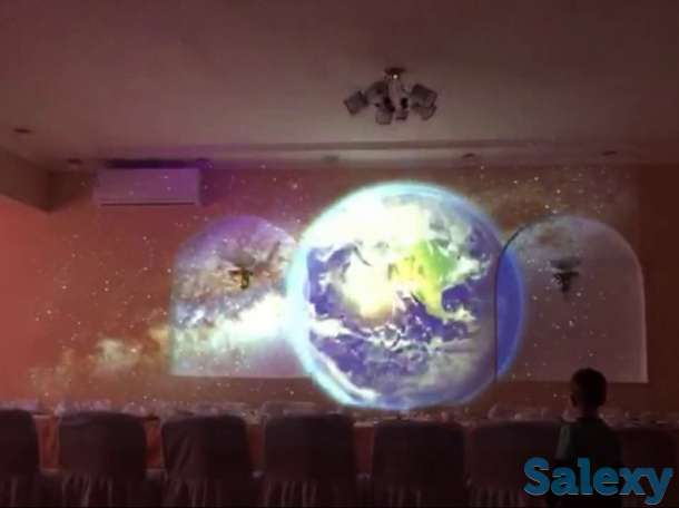 Проектор + компьютер + видеомонтаж = создают красивые визуальные видеопроекции прямо на стену внутри ресторана или кафе., фотография 2