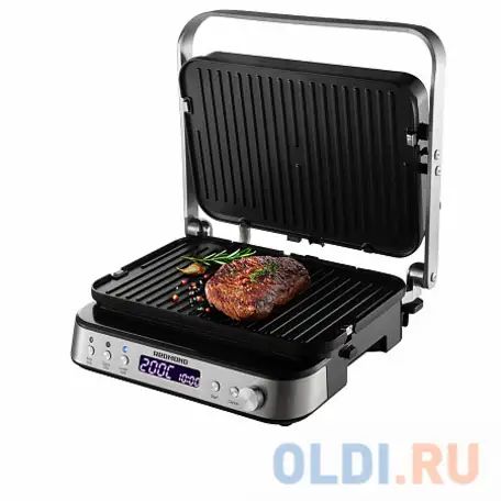 Электрогриль redmond rgm-m819d серебристый, фотография 1