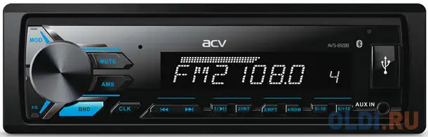 Автомагнитола acv avs-812bb 1din 4x50вт, фотография 1