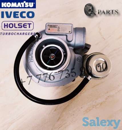 Турбокомпрессор, Turbocharger, Komatsu WB93R-5E0, WB97R-5, WB93S-5E0., фотография 1