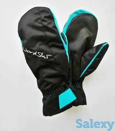 Варежки nordski jr arctic black/aquamarine membrane, фотография 6