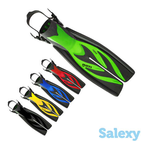 Mares raptor ласты регулируемые цвет черный, фотография 1