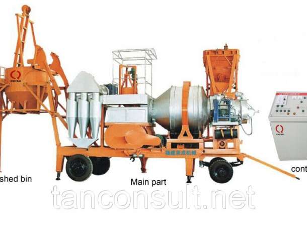 Мобильный асфальтный завод qcq-30 из китая 30 тонн/час, фотография 2