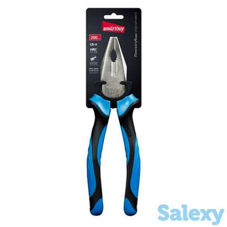 Плоскогубцы комбинированные (пассатижи) 200 мм двухкомпонентные рукоятки smartbuy, фотография 3