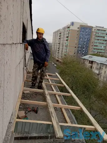 Козырьки, отливы, гидроизоляция, альпинисты, фотография 5