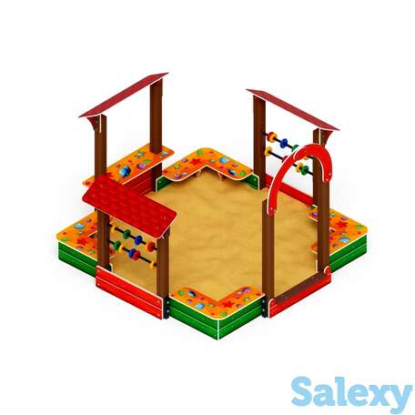 Песочный дворик теремок ио 6.01.04-01, фотография 1