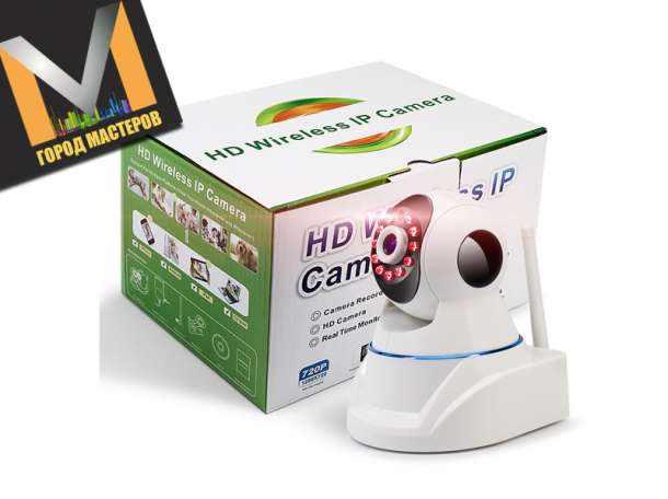 Беспроводная поворотная IP-камера со встроенной памятью, фотография 1