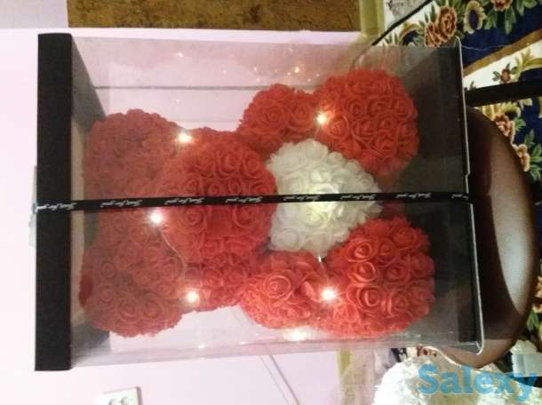 Мишка из роз Тедди ко дню всех влюбленных, фотография 10