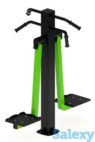 Маятник двойной (зеленый) - уличный тренажер - ст 029-12, фотография 1