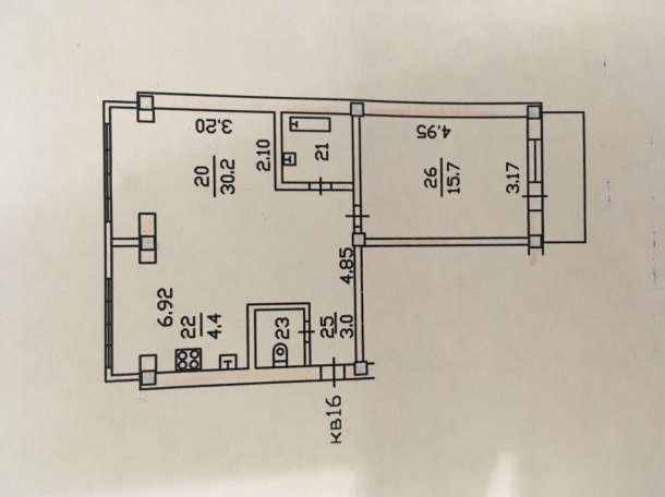 2х комнатная Золотой квадрат, Кунаева угол Шевченко, фотография 1