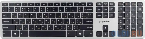 Клавиатура gembird kbw-3 black/silver радио, фотография 1