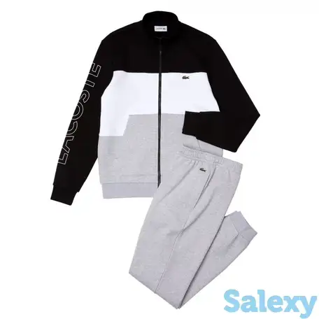 Мужской флисовый спортивный костюм lacoste, фотография 1