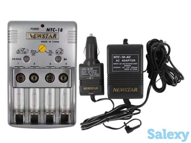 Зарядное устройство Newstar NTC-18, зарядка на 4 штуки за один час, фотография 1