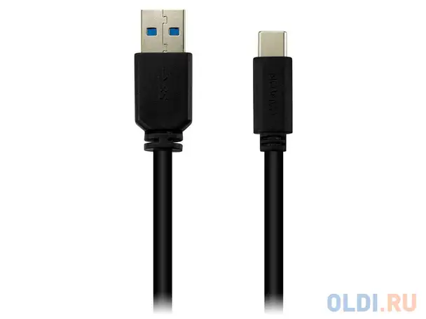 Кабель type-c 1м canyon cne-usbc4b круглый черный, фотография 1