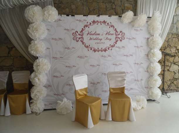 Пресс стена, press wall, свадебный баннер, фотография 4