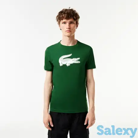 Мужская футболка lacoste с принтом regular fit, фотография 1