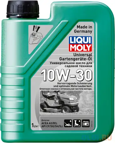 Минеральное моторное масло liquimoly universal 4-takt gartengerate-oil 10w-30 (для газонокосилок) 80, фотография 1