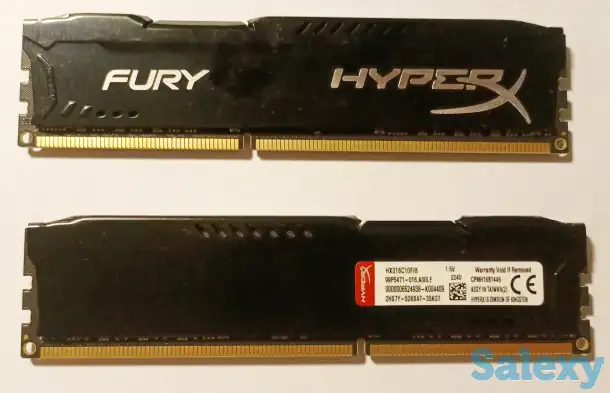 Комплект модулей памяти ОЗУ FURY HyperX 2x8GB DDR3 1866MHz для ПК, фотография 1