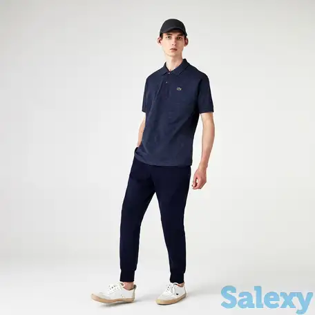 Мужское поло l.12.12 из меланжевой ткани, фотография 1