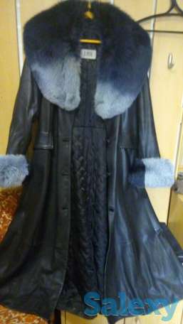 Продам кожаный плащ (осень, фотография 1