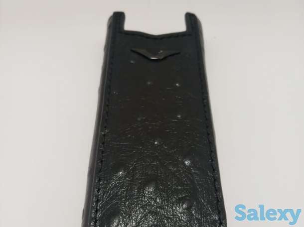 Продам Чехол для Верту Vertu Signature S Design, Вертикальный Черный Страусиная кожа, фотография 1
