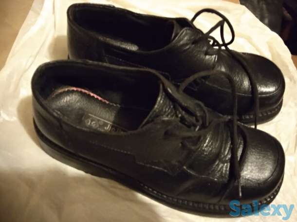 Туфли-ботиночки закрытые кожаные, фотография 1