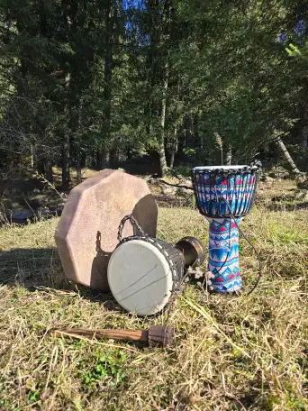 Мастер-классы на праздники по барабанам, хэндпанам хангам, барабанам джембе, шанкобызам варганы, бубнам, глюкофонам, фотография 8