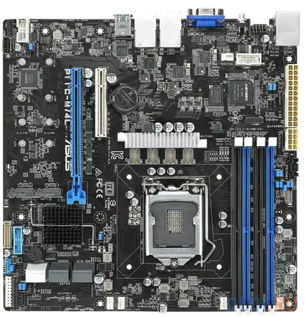 Материнская плата asus p11c-m/4l socket 1151 c242 4xddr4 1xpci-e 16x 1xpci-e, фотография 1