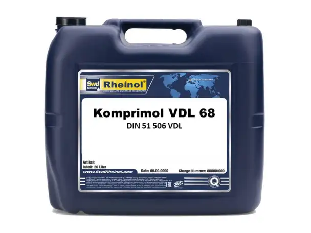 SwdRheinol Komprimol VDL 68 - Минеральное компрессорное масло DIN 51 506 VDL, фотография 1