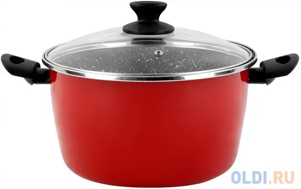 Кастрюля vitrinor cerise pierre 24 24 см 5.5 л сталь, фотография 1