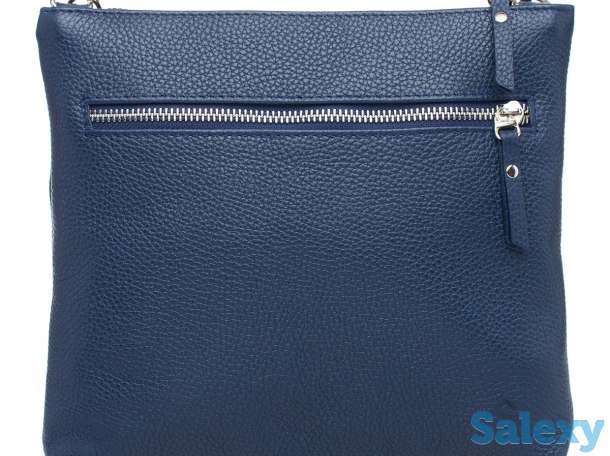 Сумка женская из натуральной кожи nags dark blue, фотография 2