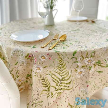 Скатерть с тефлоновым покрытием Луговые Цветы из Италии, фотография 1