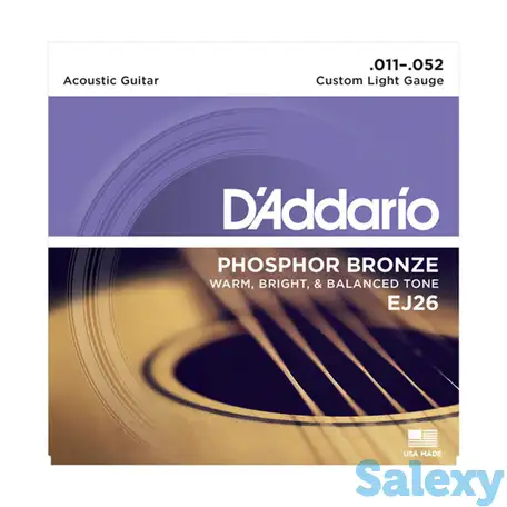 Струны для акустических гитар d'addario ej26, фотография 1