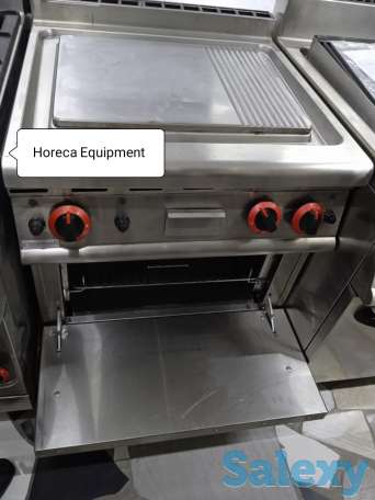 Жарочная поверхность газовая напольная с духовкой конбинированная (гладкая рифленная), фотография 2