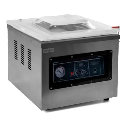 Вакуумный упаковочный аппарат DZ-4002F упаковочный	 Модель: DZ-4002F Вес: 65кг Номинальное напряжение: 220В Мощность, фотография 1