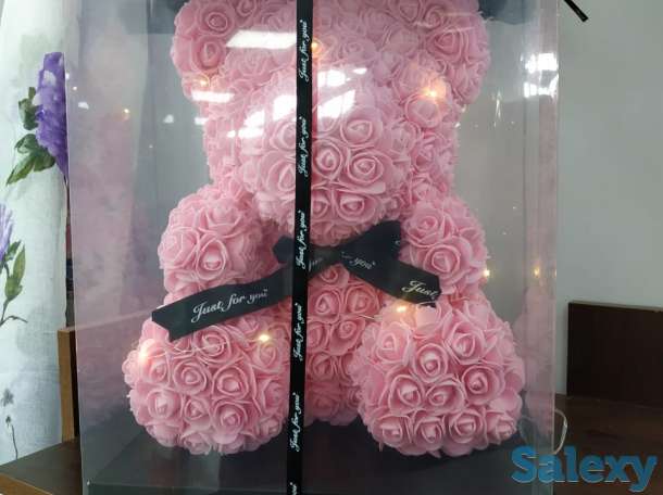 Мишка из роз Тедди ко дню всех влюбленных, фотография 1