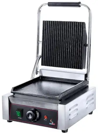 Прижимной гриль Airhot CG-FG предназначен для жарки мяса, птицы, рыбы, овощей, а также для приготовления стейков, гамбур, фотография 1