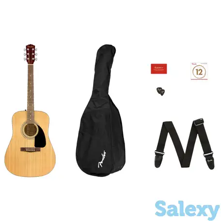 Акустическая гитара fender fa-115 pack natural, фотография 1