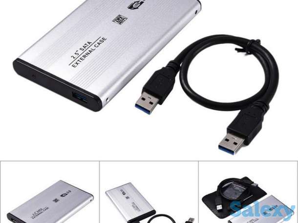 Продам внешний алюминиевый корпус/чехол/кейс для HDD 2,5 жесткого диска USB 3.0, фотография 1