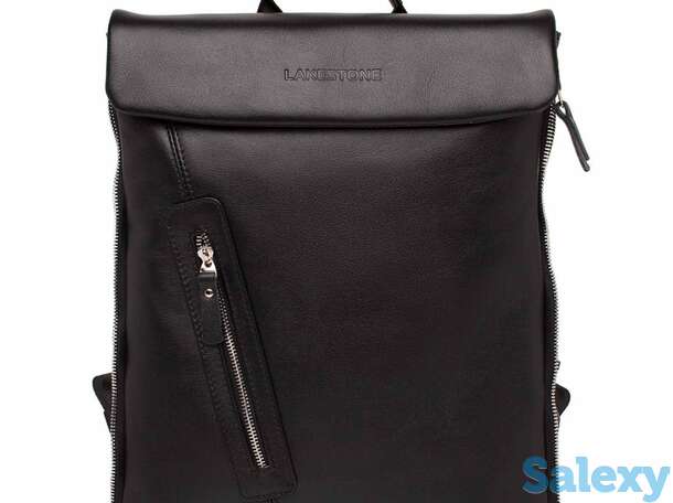 Кожаный рюкзак для ноутбука ramsey black, фотография 1