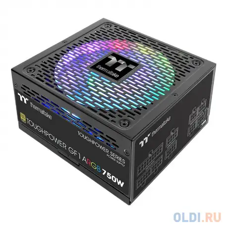 Блок питания thermaltake toughpower gf1 argb 750 вт, фотография 1