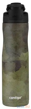 Термобутылка contigo couture chill 0,72л зелёный чёрный, фотография 1