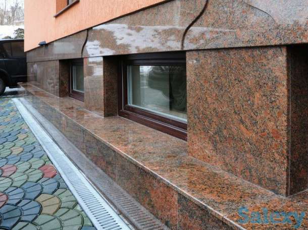 Отделка фасадов мрамором, травертином и гранитом., фотография 1