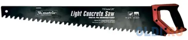 Ножовка по пенобетону, 500 мм, защ.покр., твердосплавные напайки на зубья, 2-х, фотография 1