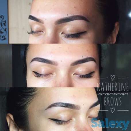 Коррекция и окрашивание бровей хной и краской, фотография 1