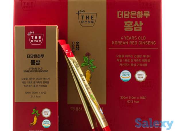 Женьшень питьевой в стиках joylife the dam-eun halu 6 year old korean red ginseng (30 шт.), фотография 1