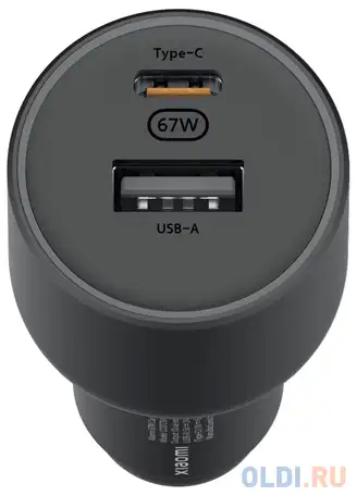 Зарядное устройство xiaomi bhr6814gl 6.1 а usb usb-c черный, фотография 1