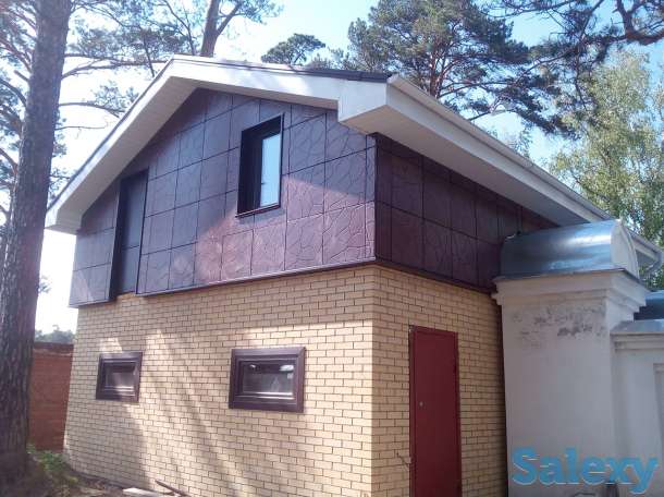 Фасадная плита с текстурой под бутовый камень, фотография 1